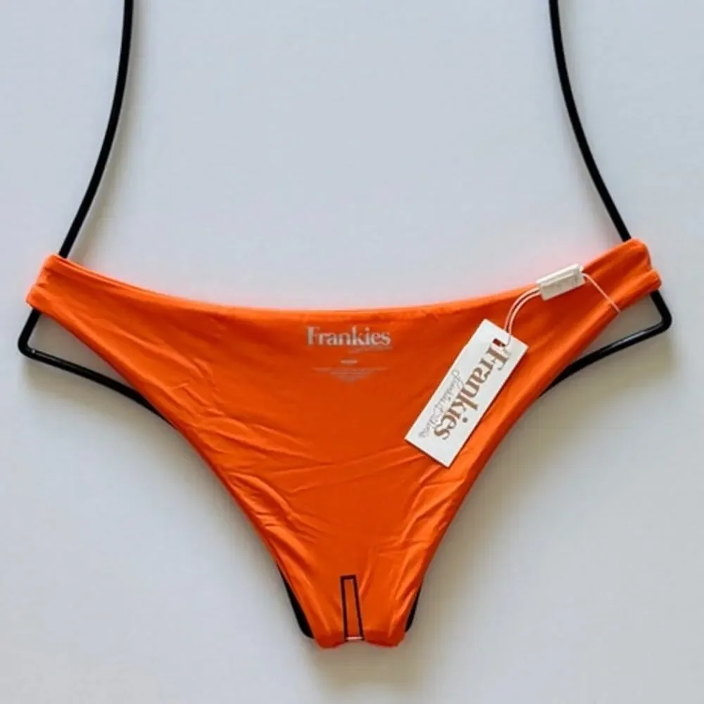 Frankies Bikinis Haven High Cut Cheeky Bikini Bottom - Marmalade - M